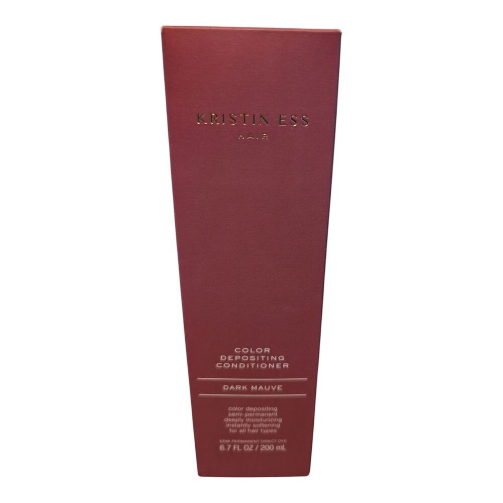 Kristin Ess Color Depositing Conditioner 6.7 Oz Dark Mauve For All Hair New